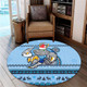 New South Wales Round Rug - Australia Ugly Xmas With Aboriginal Patterns For Die Hard Fans