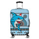 Cronulla-Sutherland Sharks Luggage Cover - Australia Ugly Xmas With Aboriginal Patterns For Die Hard Fans