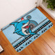 Cronulla-Sutherland Sharks Door Mat - Australia Ugly Xmas With Aboriginal Patterns For Die Hard Fans