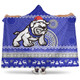 Canterbury-Bankstown Bulldogs Hooded Blanket - Australia Ugly Xmas With Aboriginal Patterns For Die Hard Fans