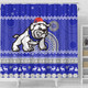 Canterbury-Bankstown Bulldogs Shower Curtain - Australia Ugly Xmas With Aboriginal Patterns For Die Hard Fans