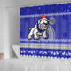 Canterbury-Bankstown Bulldogs Shower Curtain - Australia Ugly Xmas With Aboriginal Patterns For Die Hard Fans