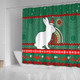 South Sydney Rabbitohs Shower Curtain - Australia Ugly Xmas With Aboriginal Patterns For Die Hard Fans