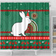 South Sydney Rabbitohs Shower Curtain - Australia Ugly Xmas With Aboriginal Patterns For Die Hard Fans