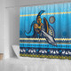 Gold Coast Titans Shower Curtain - Australia Ugly Xmas With Aboriginal Patterns For Die Hard Fans