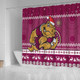 Queensland Shower Curtain - Australia Ugly Xmas With Aboriginal Patterns For Die Hard Fans