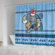 New South Wales Shower Curtain - Australia Ugly Xmas With Aboriginal Patterns For Die Hard Fans