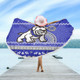 Canterbury-Bankstown Bulldogs Beach Blanket - Australia Ugly Xmas With Aboriginal Patterns For Die Hard Fans