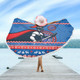 Newcastle Knights Beach Blanket - Australia Ugly Xmas With Aboriginal Patterns For Die Hard Fans
