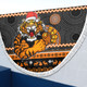 Wests Tigers Beach Blanket - Australia Ugly Xmas With Aboriginal Patterns For Die Hard Fans