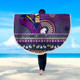 Melbourne Storm Beach Blanket - Australia Ugly Xmas With Aboriginal Patterns For Die Hard Fans