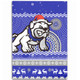 Canterbury-Bankstown Bulldogs Area Rug - Australia Ugly Xmas With Aboriginal Patterns For Die Hard Fans