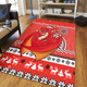 St. George Illawarra Dragons Area Rug - Australia Ugly Xmas With Aboriginal Patterns For Die Hard Fans