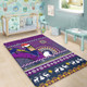 Melbourne Storm Area Rug - Australia Ugly Xmas With Aboriginal Patterns For Die Hard Fans