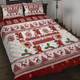 St. George Illawarra Dragons Christmas Quilt Bed Set - St. George Illawarra Dragons Special Ugly Christmas Quilt Bed Set