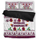 Brisbane Broncos Christmas Bedding Set - Brisbane Broncos Special Ugly Christmas Bedding Set