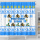 Gold Coast Titans Christmas Shower Curtain - Gold Coast Titans Special Ugly Christmas Shower Curtain