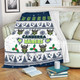Canberra Raiders Christmas Blanket - Canberra Raiders Special Ugly Christmas Blanket