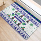 New Zealand Warriors Christmas Door Mat - New Zealand Warriors Special Ugly Christmas Door Mat