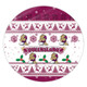 Queensland Christmas Round Rug - Queensland Special Ugly Christmas Round Rug