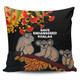 Australia Koala Pillow Covers - Aboriginal Save Endangered Koalas Red Bottle Brush Flower Pillow Covers