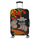 Australia Koala Luggage Cover - Aboriginal Save Endangered Koalas Red Bottle Brush Flower Luggage Cover