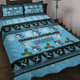 Cronulla-Sutherland Sharks Christmas Quilt Bed Set - Cronulla-Sutherland Sharks Special Ugly Christmas Quilt Bed Set