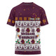 Brisbane Broncos Christmas Custom T-shirt - Special Ugly Christmas T-shirt
