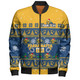 Parramatta Eels Christmas Custom Bomber Jacket - Special Ugly Christmas Bomber Jacket