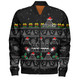 Penrith Panthers Christmas Custom Bomber Jacket - Special Ugly Christmas Bomber Jacket