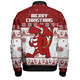 St. George Illawarra Dragons Christmas Custom Bomber Jacket - Special Ugly Christmas Bomber Jacket