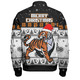 Wests Tigers Christmas Custom Bomber Jacket - Special Ugly Christmas Bomber Jacket