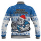 Canterbury-Bankstown Bulldogs Christmas Custom Baseball Jacket - Special Ugly Christmas Baseball Jacket