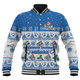 Canterbury-Bankstown Bulldogs Christmas Custom Baseball Jacket - Special Ugly Christmas Baseball Jacket