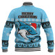 Cronulla-Sutherland Sharks Christmas Custom Baseball Jacket - Special Ugly Christmas Baseball Jacket