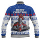 Newcastle Knights Christmas Custom Baseball Jacket - Special Ugly Christmas Baseball Jacket