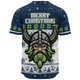 Canberra Raiders Christmas Custom Baseball Shirt - Special Ugly Christmas Baseball Shirt