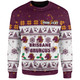 Brisbane Broncos Christmas Custom Sweatshirt - Special Ugly Christmas Sweatshirt