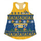 Parramatta Eels Christmas Custom Women Racerback Singlet - Special Ugly Christmas Women Racerback Singlet