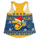 Parramatta Eels Christmas Custom Women Racerback Singlet - Special Ugly Christmas Women Racerback Singlet