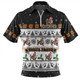 Wests Tigers Christmas Custom Zip Polo Shirt - Special Ugly Christmas Zip Polo Shirt