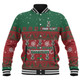 South Sydney Rabbitohs Custom Baseball Jacket - Special Ugly Christmas Baseball Jacket