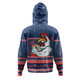 Sydney Roosters Christmas Custom Hoodie - Ugly Xmas And Aboriginal Patterns For Die Hard Fan Hoodie