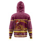 Brisbane Broncos Christmas Custom Hoodie - Ugly Xmas And Aboriginal Patterns For Die Hard Fan Hoodie