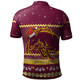 Brisbane Broncos Christmas Custom Polo Shirt - Ugly Xmas And Aboriginal Patterns For Die Hard Fan Polo Shirt