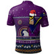Melbourne Storm Christmas Custom Polo Shirt - Ugly Xmas And Aboriginal Patterns For Die Hard Fan Polo Shirt