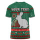 South Sydney Rabbitohs Custom T-shirt - Ugly Xmas And Aboriginal Patterns For Die Hard Fan T-shirt