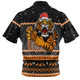 Wests Tigers Christmas Custom Hawaiian Shirt - Ugly Xmas And Aboriginal Patterns For Die Hard Fan Hawaiian Shirt