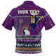 Melbourne Storm Christmas Custom Hawaiian Shirt - Ugly Xmas And Aboriginal Patterns For Die Hard Fan Hawaiian Shirt