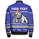 Canterbury-Bankstown Bulldogs Christmas Custom Bomber Jacket - Ugly Xmas And Aboriginal Patterns For Die Hard Fan Bomber Jacket